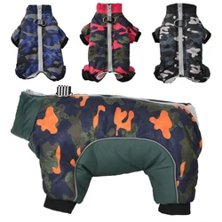 Warm Dog Clothes For Small Medium Dogs Cats Autumn Winter Waterproof Puppy Fleece Jacket Coat French Bulldog Pug Pet Jumpsuits