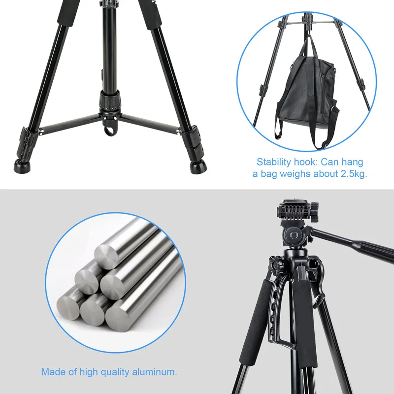 Mobile phone live bracket fill light selfie stick tripod outdoor shooting vlog equipment with sound card tray