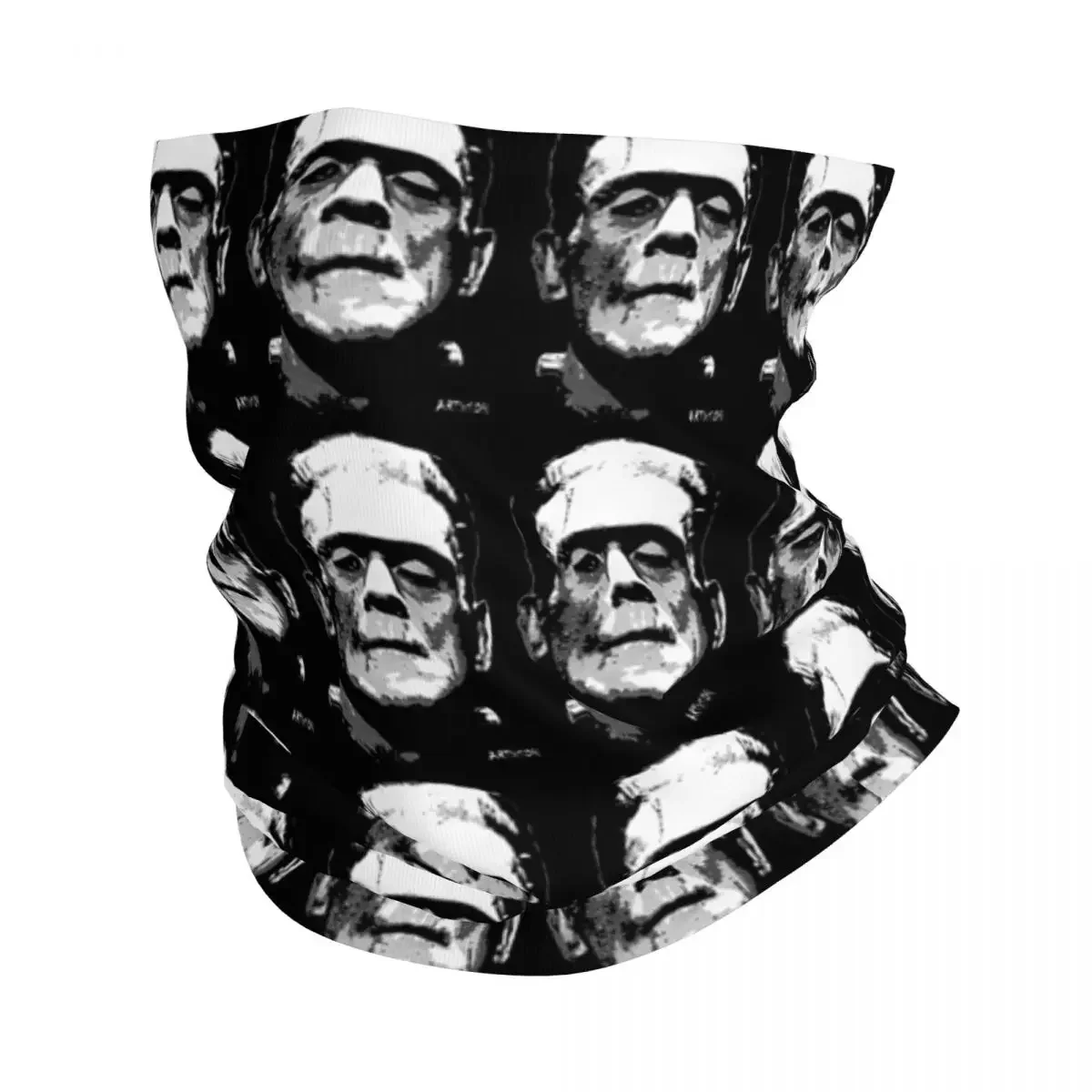 Frankenstein Bandana Neck Cover Printed Halloween Balaclavas Mask Scarf Multifunctional Headwear Running for Men Women