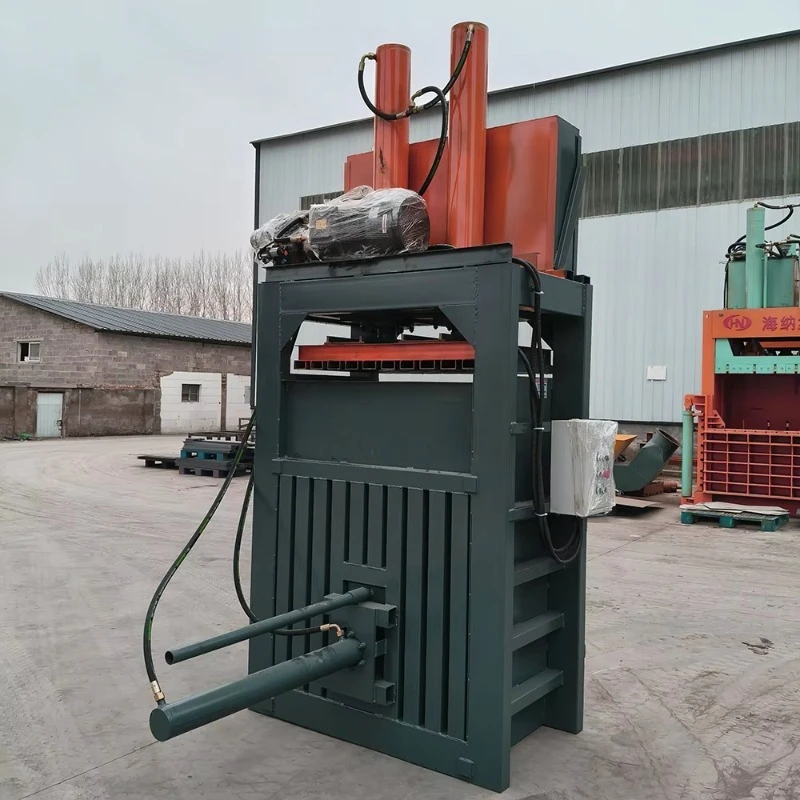 

Vertical Hydraulic Cardboard Baler Machine-Automatic Waste Press with 7.5kw Power 220V Medical Application