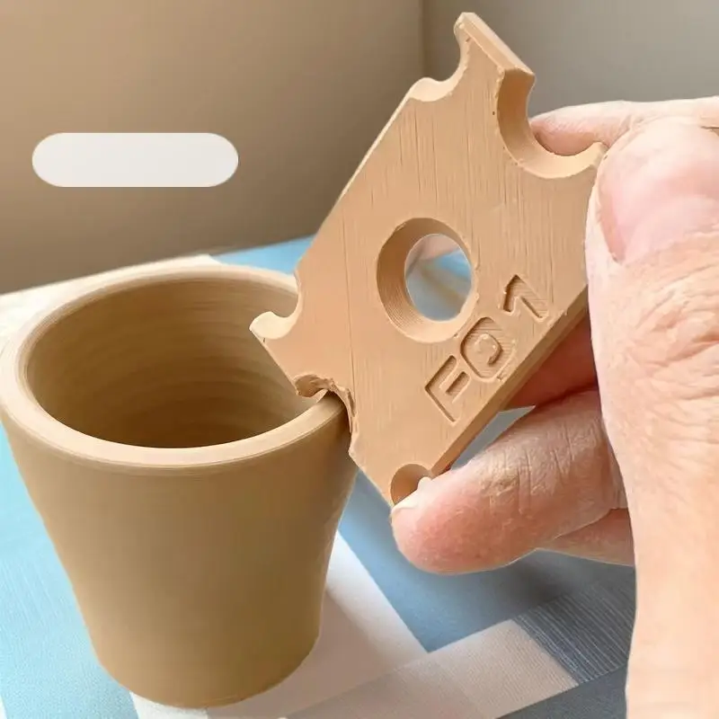 【B】1/2Pcs Pottery Clay Trimming Scraper With Multi Size Edges And Non Slip Texture For DIY Ceramic Crafts And Pottery Creation