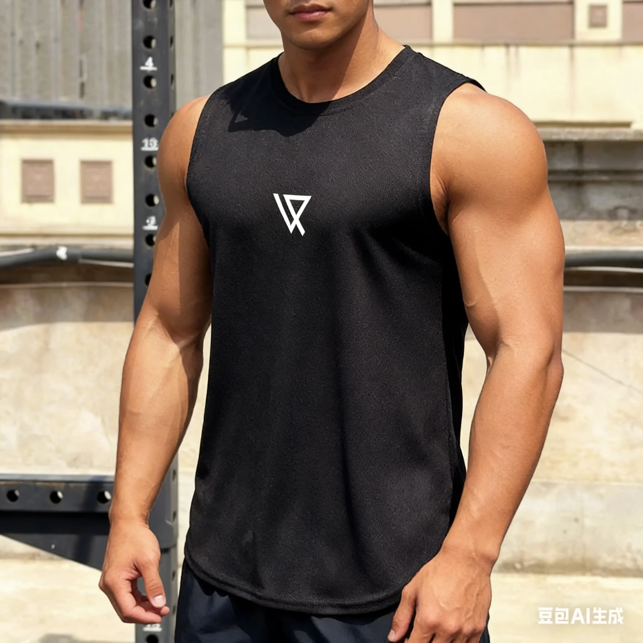 

Mens Running Sleeveless Sport Tank Tops Gym Bodybuilding Fitness Workout Muscle Vests Mesh Cool Breathable Quick Dry T-Shirts