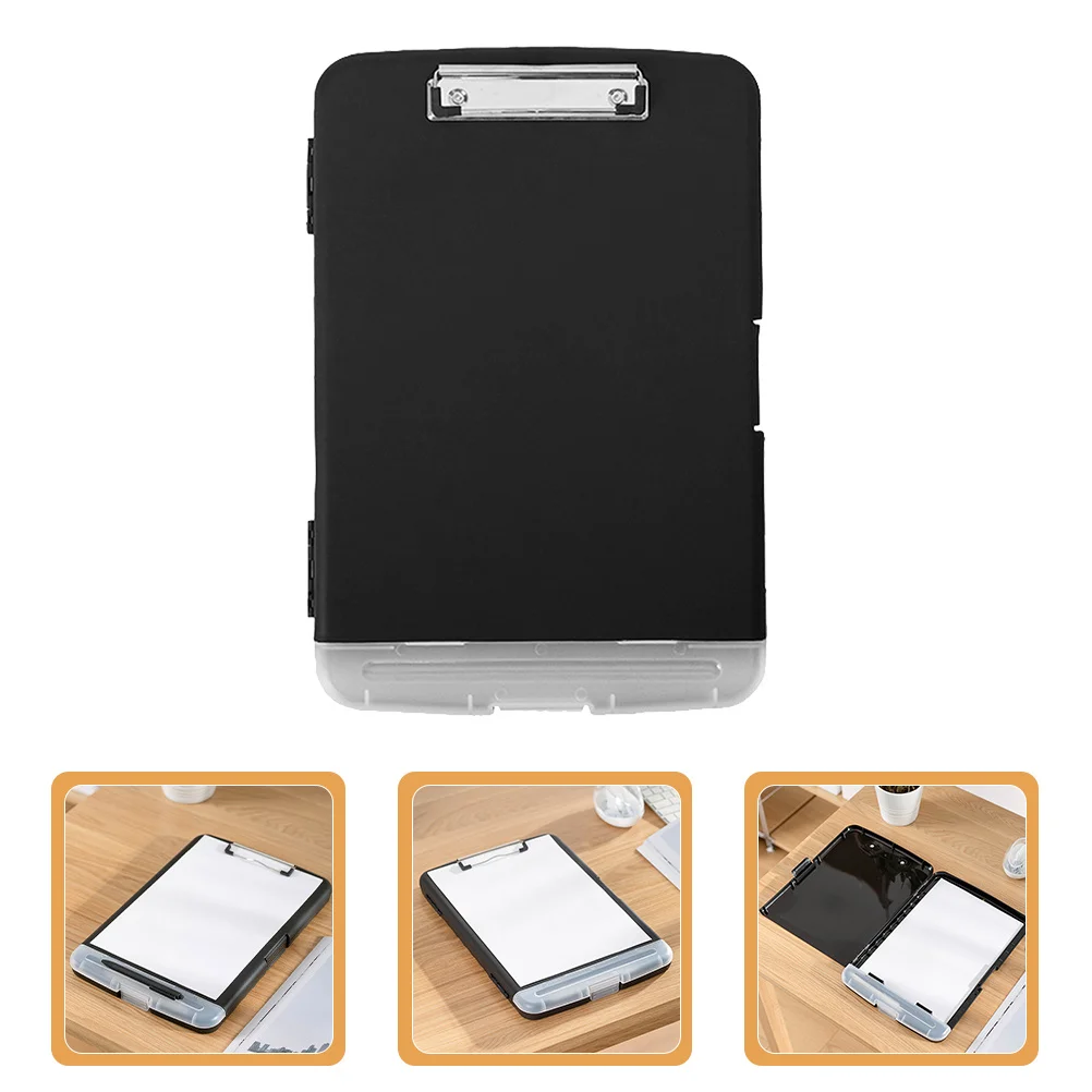 

Plastic A4 Clipboard Folder Lightweight Reusable File Storage Holder Sealed Edge Design for Papers Documents Portable Business