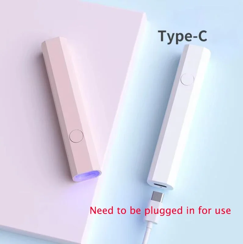ポータブルハンドヘルドミニネイルランプジェルポリッシュ用クイックドライ懐中電灯ペン USB ネイルドライヤーマシン UV LED ネイルランプ