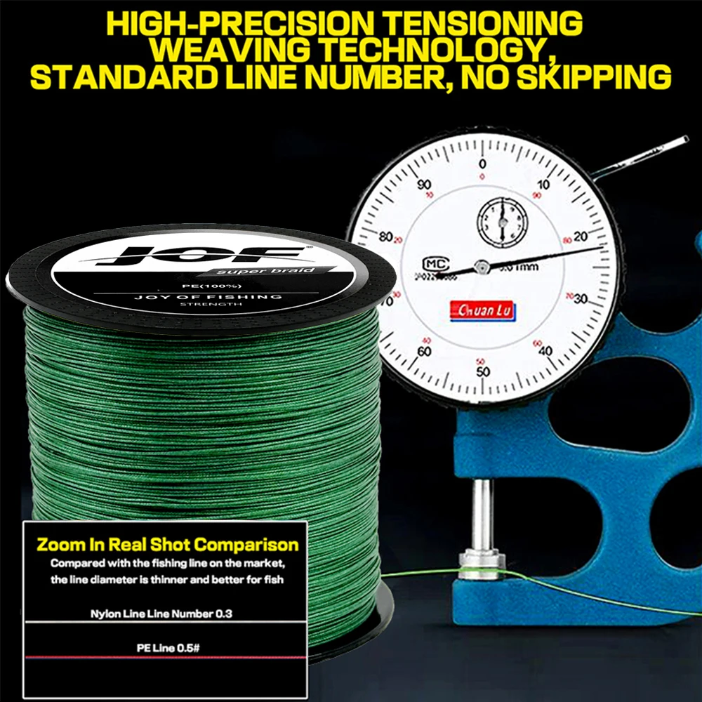 Imagem -06 - Jof-multifilament pe Fishing Line 16 Vertentes Linhas Trançadas Fio de Pesca de Carpa 300m1000m 25lb200lb 0.16 Mm0.8 mm