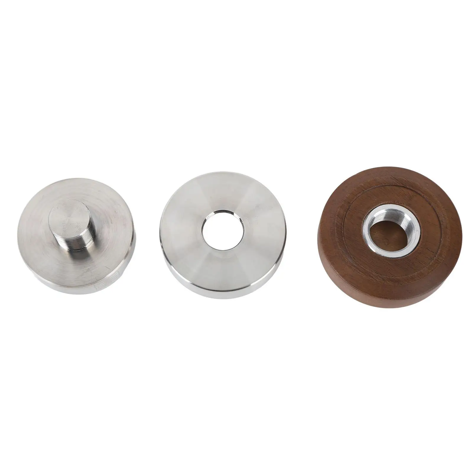 

Adjustable Coffee Tamper 58mm Depth Coffee Leveler Distribution Tool Walnut Handle