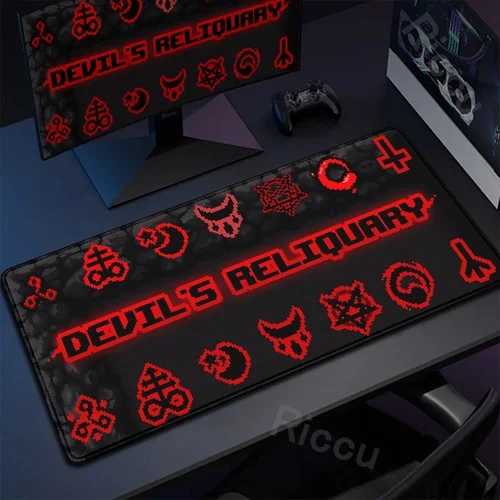 Imagen 2 del producto Alfombrilla de ratón con bordes de bloqueo para teclado de juego, Accesorios de ordenador, alfombrillas de escritorio antideslizantes, Anime, The Binding Of Isaac