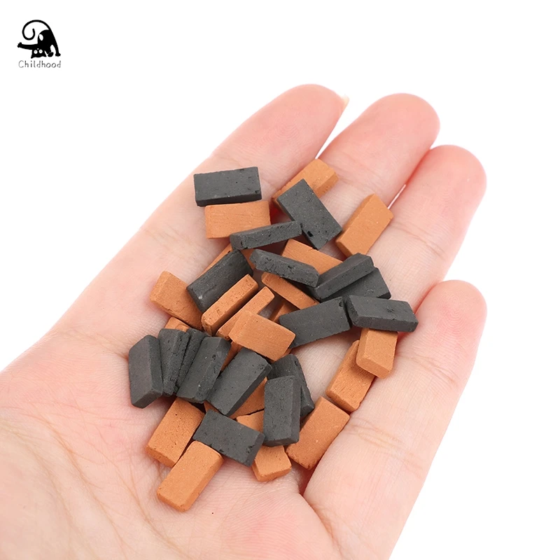 Briques de simulation de table de sable pour enfants, bricolage, construction, paysage, l'inventaire, portable, durable, jouet décoratif, modélisation de paysage, 50 pièces