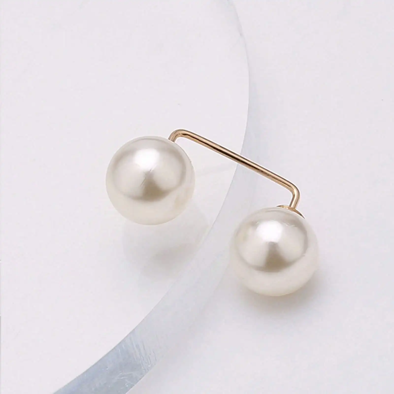 1Pc Pearl Safety Pin Brooch - Multi-Functional For Pants Waist Tightening, Neck Button, Scarf Clip | Perfect For Self-Use & Gifting