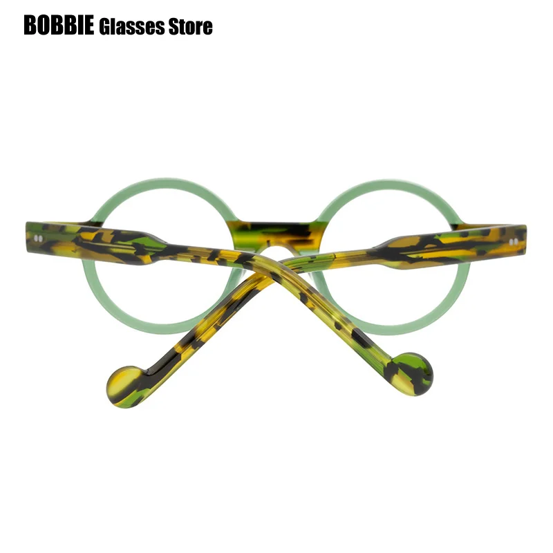 Brand Designer Retro Round Glasses Frames Men Eyeglasses Women Man Eyewear Acetate Myopia Reading Optical Spectacle Oculos 2023