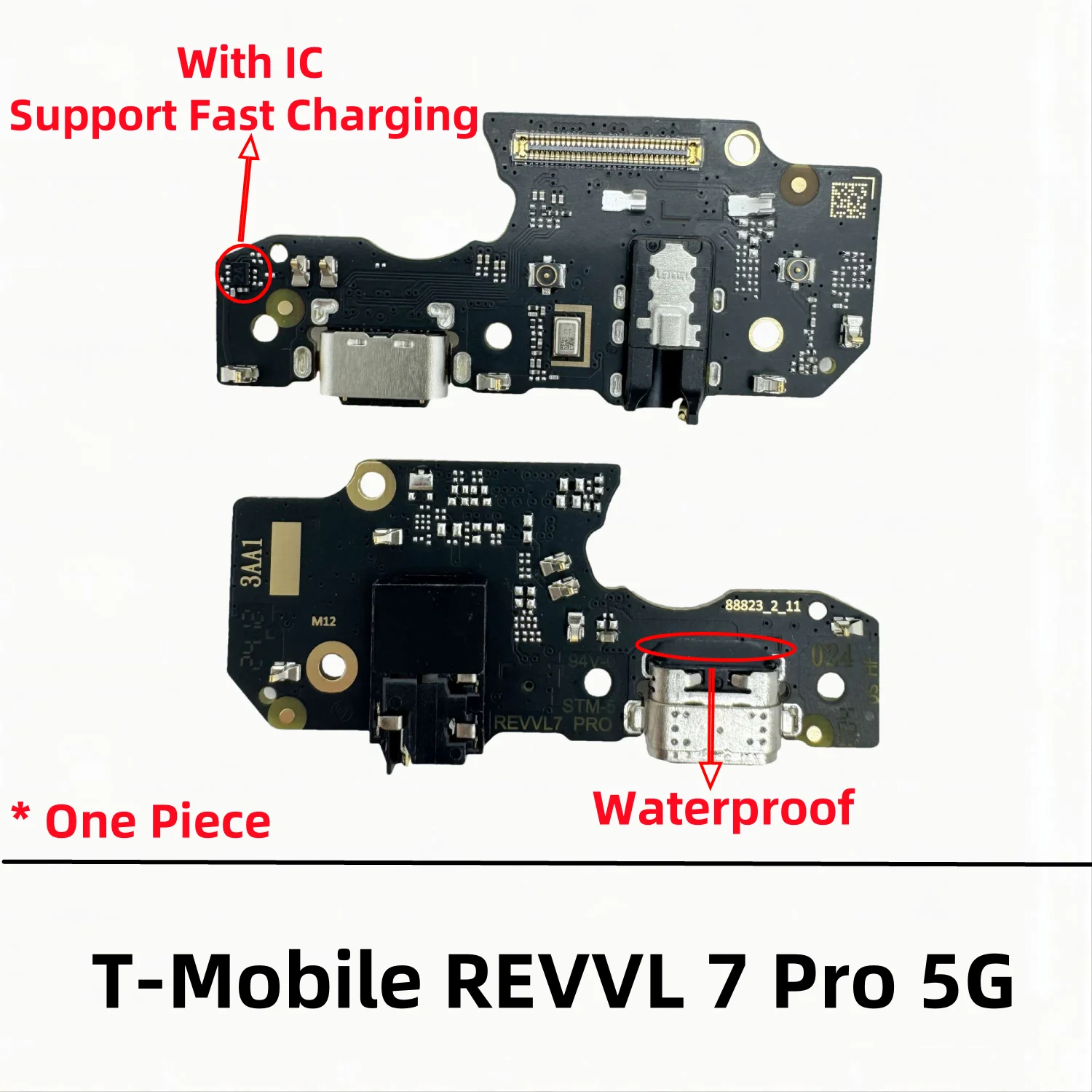 USB Charger Dock Board Charging Port Flex Cable For T-Mobile T Phone 2 Pro 5G REVVL 7 Pro 5G