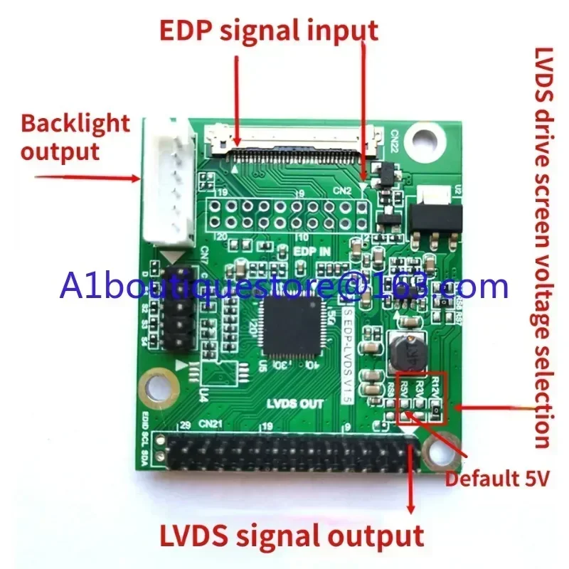 EDP to LVDS Driver Board Edp to Lvds Adapter Board, LVDS, Driver Board, Support Multiple Resolutions