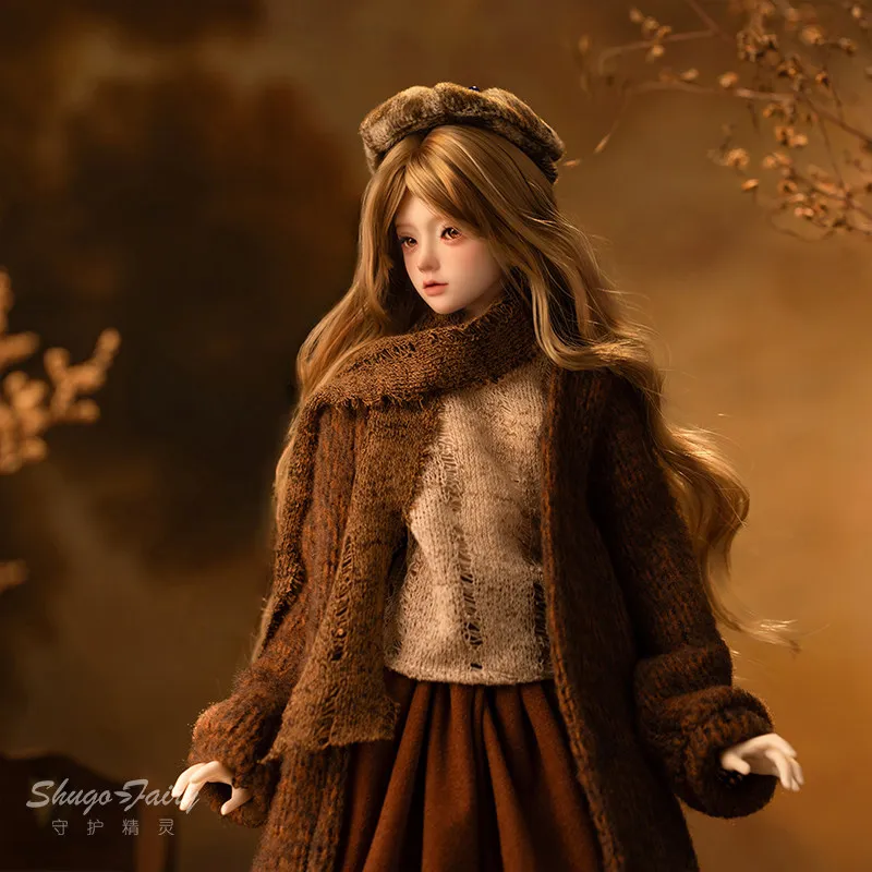 Bambola Bjd in quattro parti nella serie di colori di Wanqiu Maillard Letterary Girl Sd realizzata a mano nuovi giocattoli alla moda personalizzati in regalo in magazzino