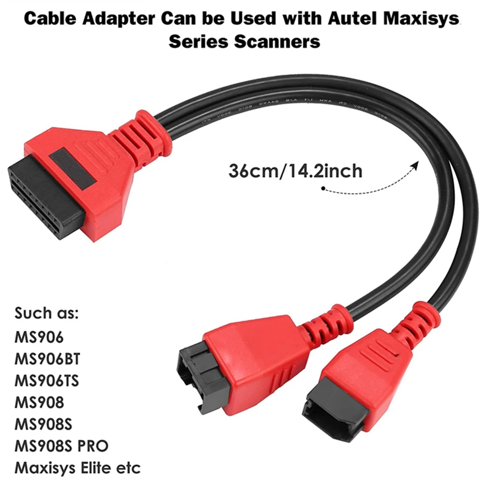 SWG 12+8 Universal Cable For Autel Maxisys MS906 908 PRO Scanner For Chrysler Works For LAUNCH X431/OBDSTAR/Autel Maxisys