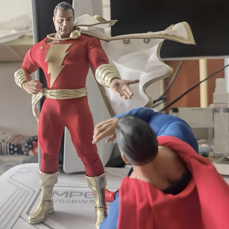 In Stock Original Resonance Studios Gong Dc Heaven'S Descent Superman Shazam 1/12 Cloth Movable Figure Model Toy Holiday Gifts