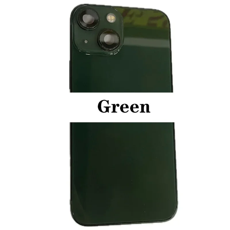 Back Housing For iPhone 13 Pro Max/13 Mini Battery Rear Cover, Middle Frame Replacement, Rear Door with Full Assembly SIM Tray