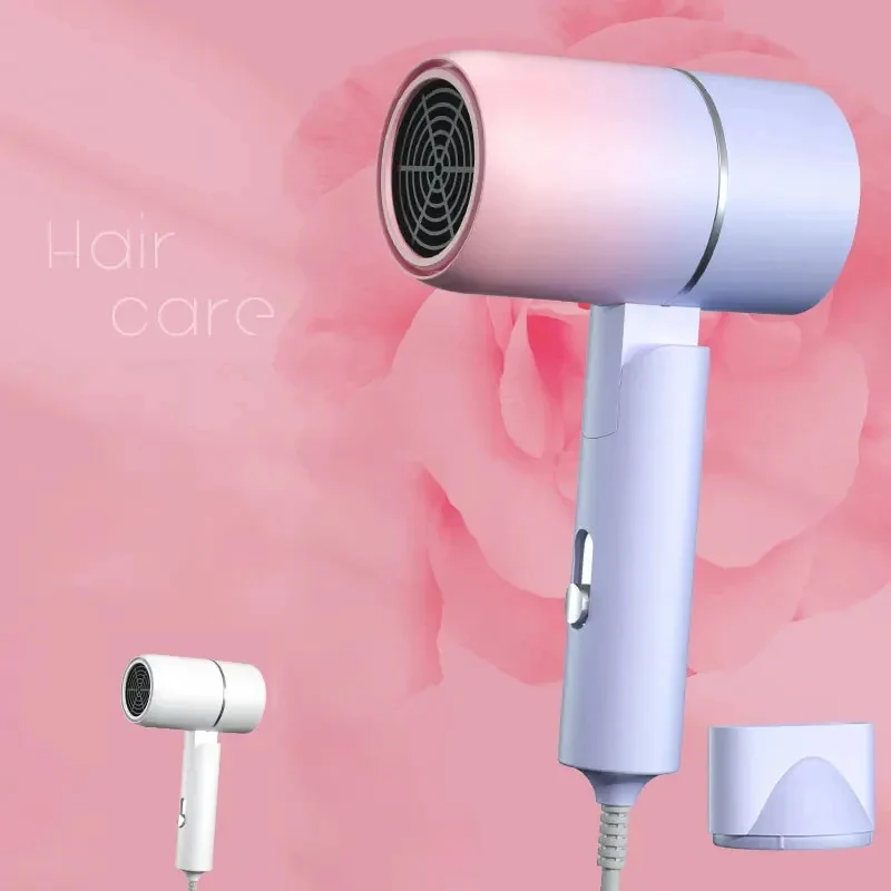 High Power Folding Hair Dryer Strong Wind Quick Drying Household Hair Dryer Constant Temperature Hair Care Portable Travel