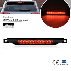 Smoked 3rd Brake Light Replacement For Jeep Grand Cherokee WK2 2010-2021 Compass 2007-2016 LED High Mount Third Stop Light