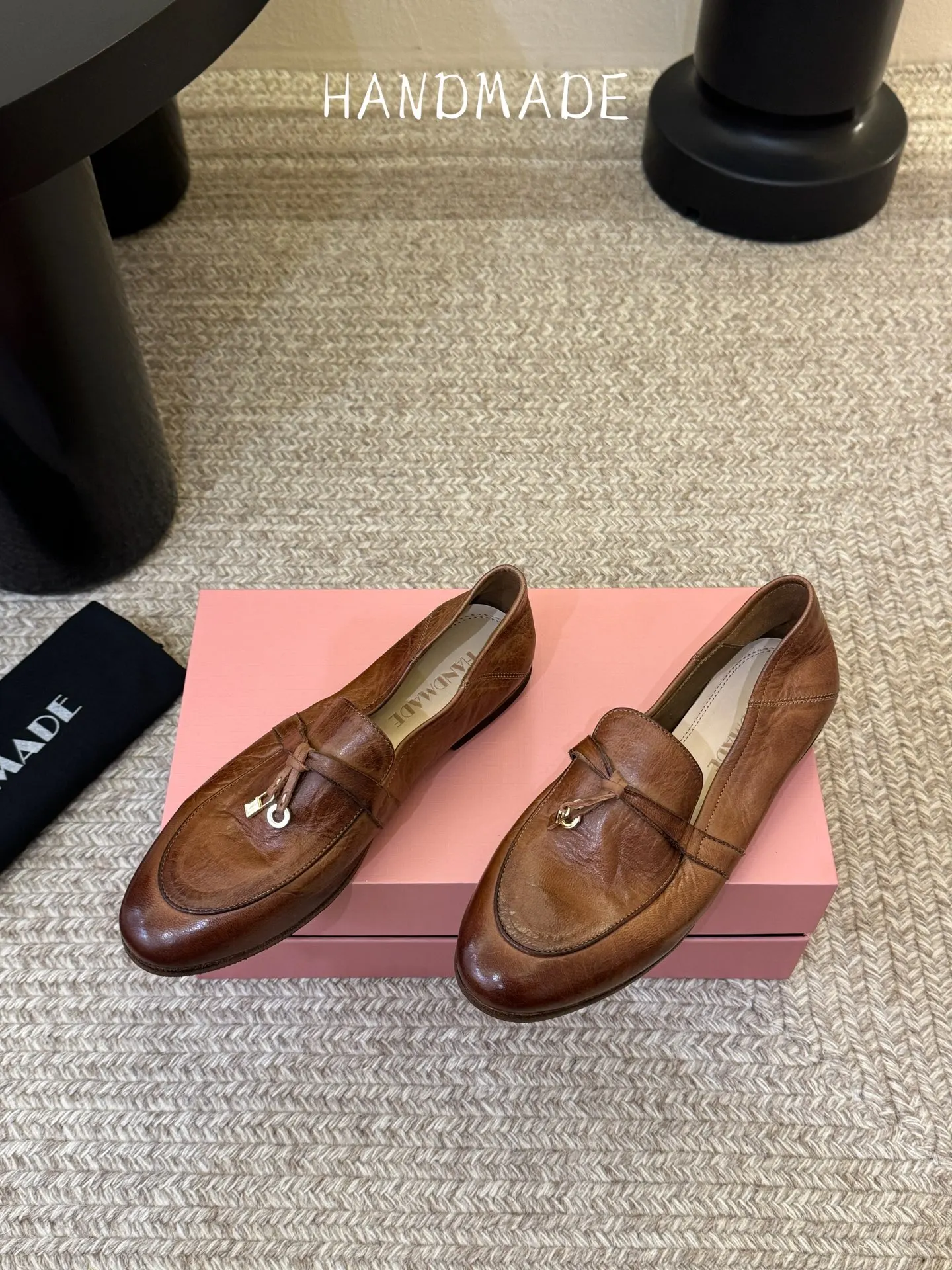 

Women Handmade Tassel Loafers Handcrafted Leather Footwear