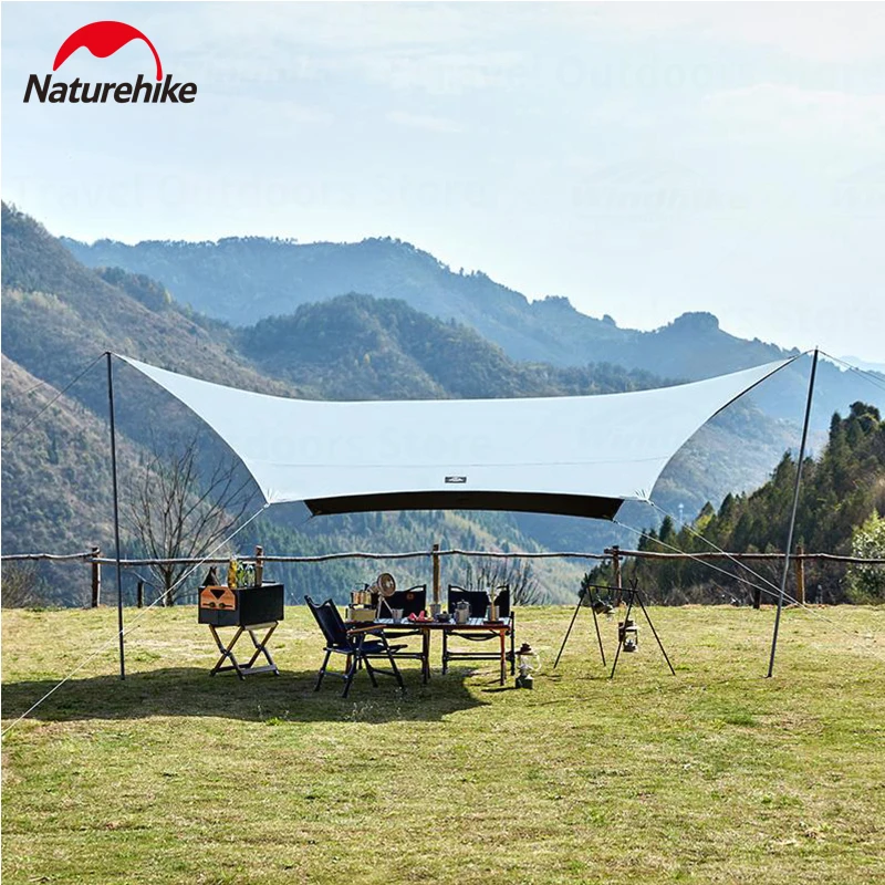 Naturehike Outdoor Sun Shelter Hexagonal Large Area 20㎡ Black