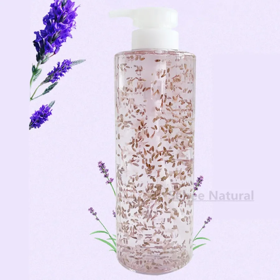 Lavender Petal Water 1000ml Moisturizing Anti Acne Oil Controlling Pore Shrinking Skin Toning Hydration OEM