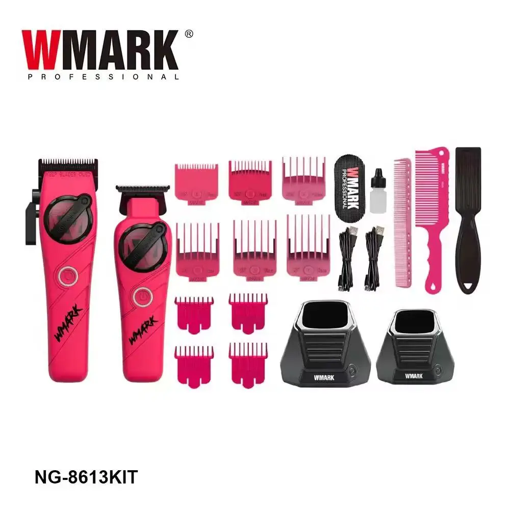 

WMARK New Hair Clipper NG-8613KIT with Charging Stand Hair Salon Special Electric Scissor Set