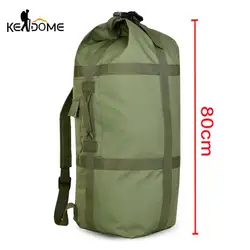 70L Große Männer Wandern Rucksack Reisetasche Nylon Eimer Klettern Bergsteigen Camping Trekking Sport Taschen Schulter Tasche XA16 + 0D