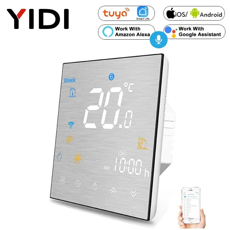 

Tuya WiFi Smart Thermostat Temperature Controller for Water Electric floor Heating Water/Gas Boiler Works with Alexa Google Home