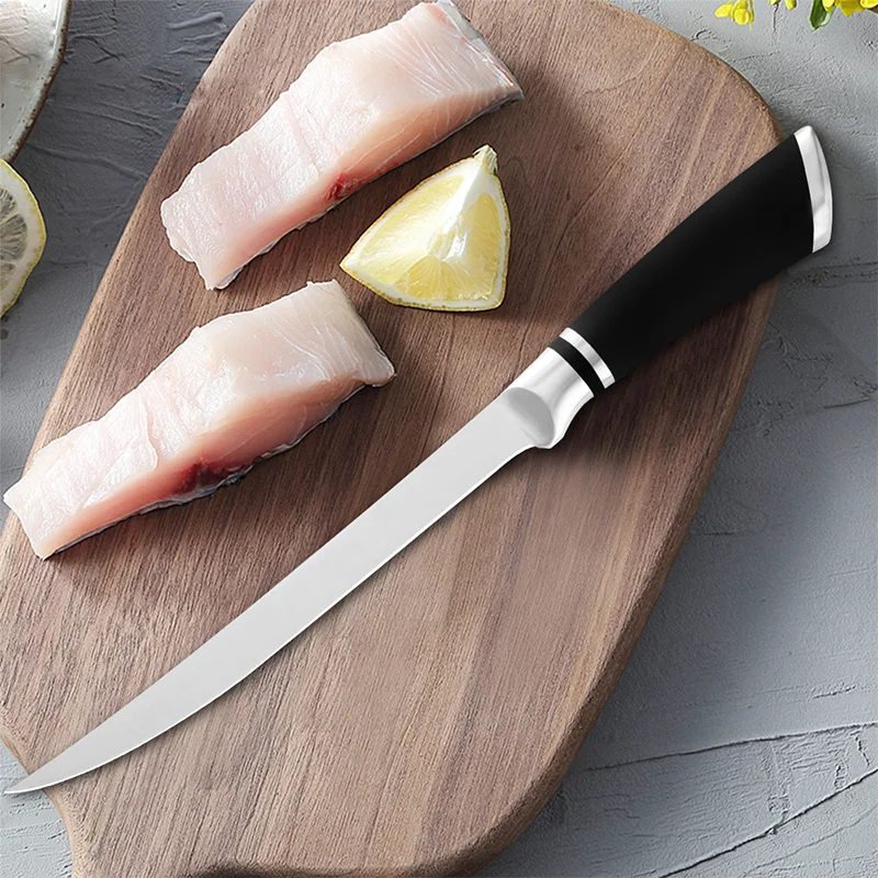 6inch Sharp Chef Slaughtering Fish Meat Cleaver Professional Stainless Steel Boning Knife Kitchen Knife Cutting Fruit Knives