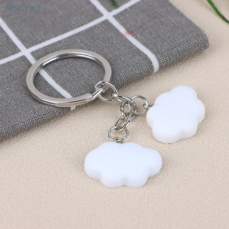 

Souvenir Gifts For Women Men Car Key Handbag Pendants Keyring DIY Accessories Cute Resin Clouds Charms Keychain