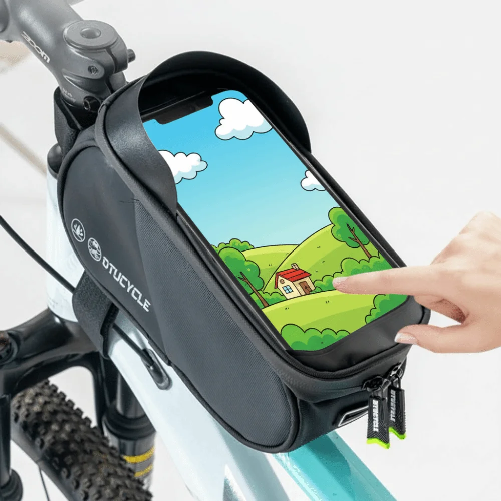 

Waterproof Bicycle Front Frame Bag Touch Screen 7 Inch Cycling Phone Bag Durable Bicycle Bag MTB Road Bik Cycling Accessories
