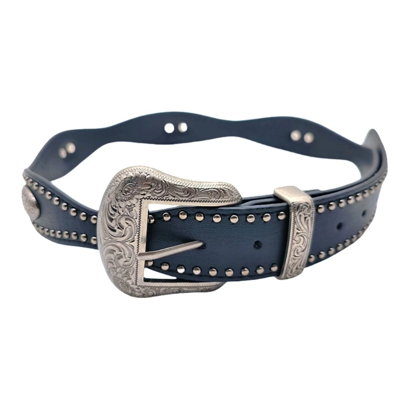 Unisex Adult PU Leather Belt Jeans Wear Resistant Belt for Dress Skirt Decors Drop Shipping