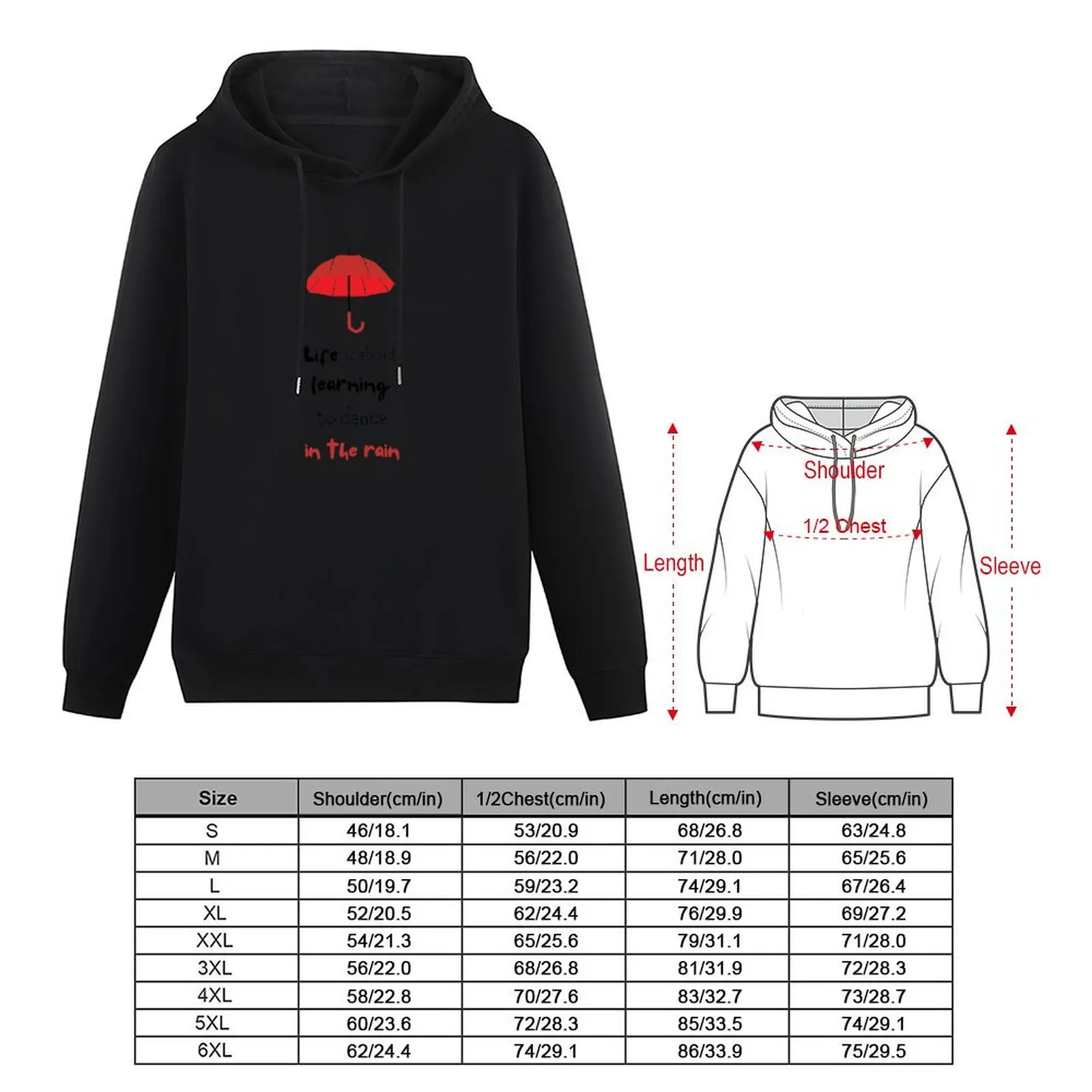 Learning to dance in the rain (with an umbrella) Pullover Hoodie autumn jacket men streetwear men winter clothes hoody