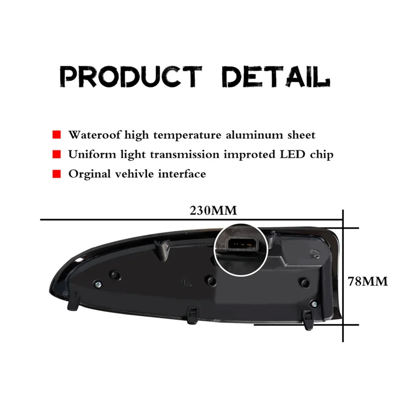 Clignotants de marqueur de rétroviseur latéral de voiture à LED jaune ambre pour Ford F-250 F-350 F-450 Super Duty 2003-2007 et Excursion 2000-2005