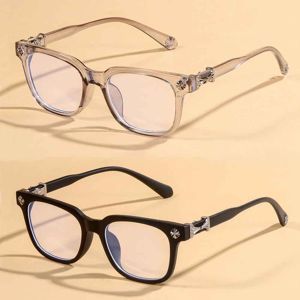 Klassische quadratische Anti-Blaulicht-Brille zum Lesen von Büchern, Vintage-Brille für Damen und Herren, Korrektionsbrille, Computerbrille
