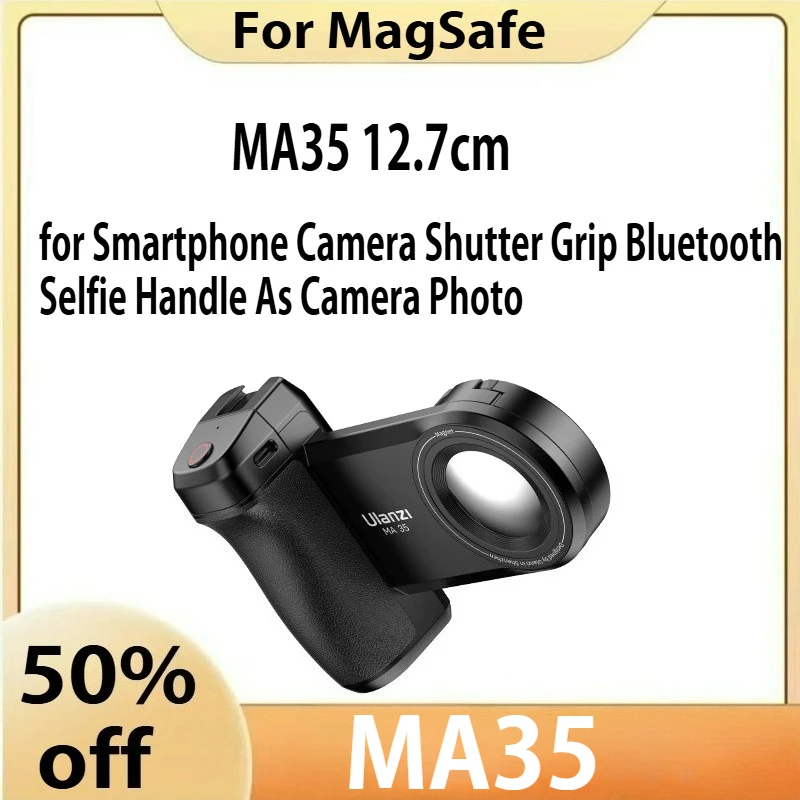 

MA35 MagSafe Smartphone Camera Shutter Grip Bluetooth Selfie Handle As Camera Photo Stabilizer Vertical Horizontal Shoot