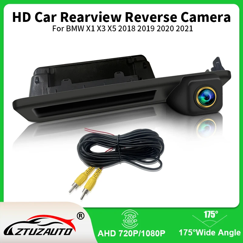 

AHD 1080P Waterproof Fisheye 6 Glass Lens Trunk Handle Vehicle Rear View Car Camera For BMW X1 X3 X5 2018 2019 2020 2021 2022