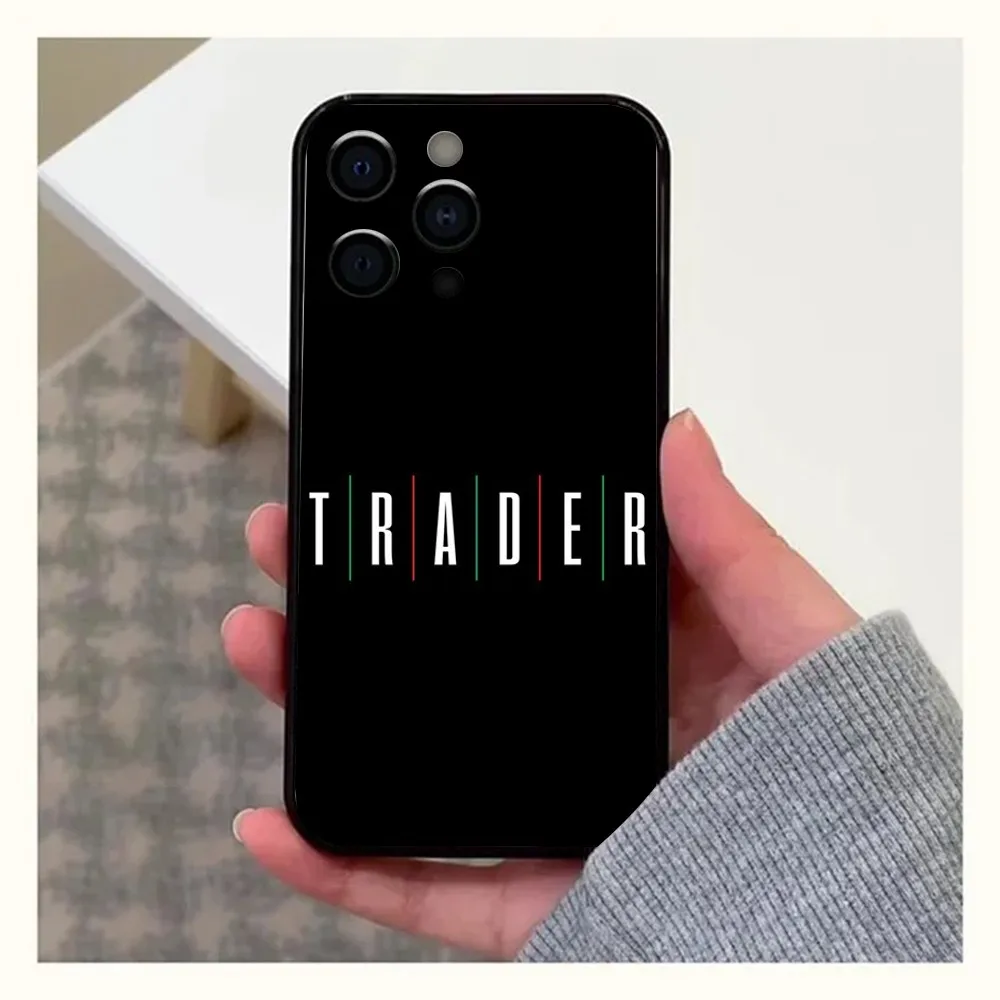 Day Trading Day Trader Phone Case For Apple iPhone 15,14,13,12,11,Pro,X,XS,Max,XR,Plus,Mini Soft Black Cover