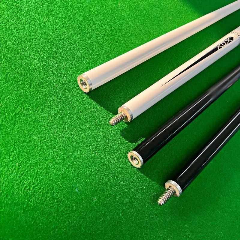 Professional Carbon Fiber Snooker Cue Stick - Sleek, Stylish, and Durable - Black and White Design