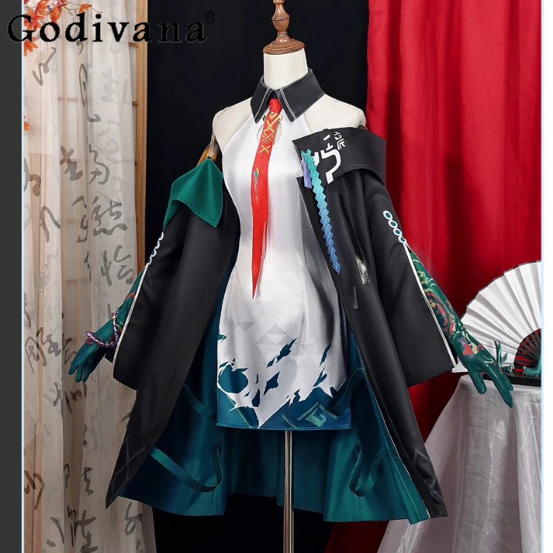 Costume di carnevale Set completo da donna Arknights Dusk Costumi di Halloween Abito femminile Anime Outfit Ragazze Abito da festival tradizionale