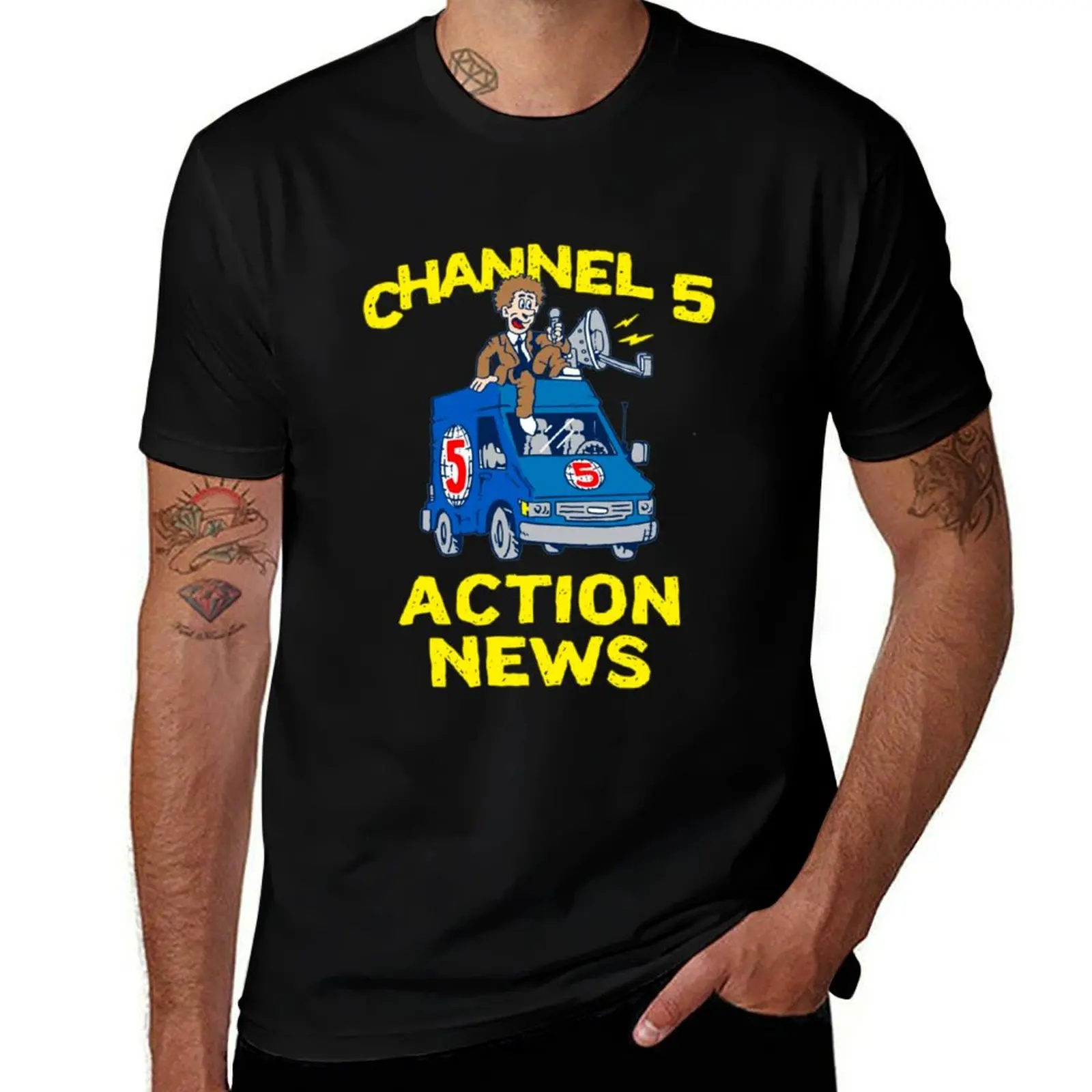 

Channel 5 T-Shirt funny t shirts cotton t shirts for man cotton soft funny t shirts dark humor T-shirt