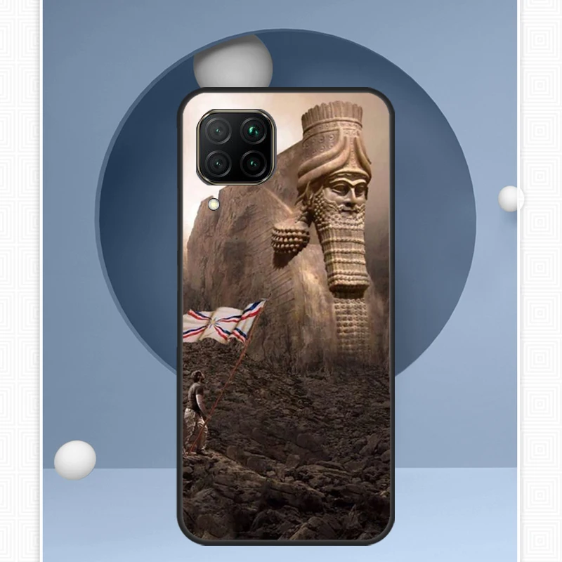 Lamassu Assyrian Winged Bull For Huawei P30 P60 Pro P20 P40 Lite Nova 9 10 SE 12s 12i 11i 8i Y91 Y60 Y70 Y72 Y90 Y61 Case