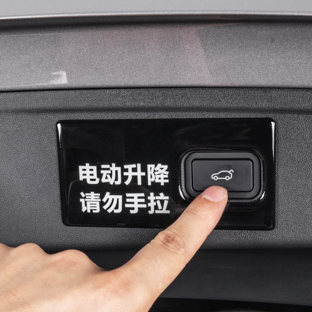 Fit For Xpeng Xiao Peng P7 2024 2025 Electric Tailgate Warning Sticker Reflective Reminder Sticker Creative Product Accessories