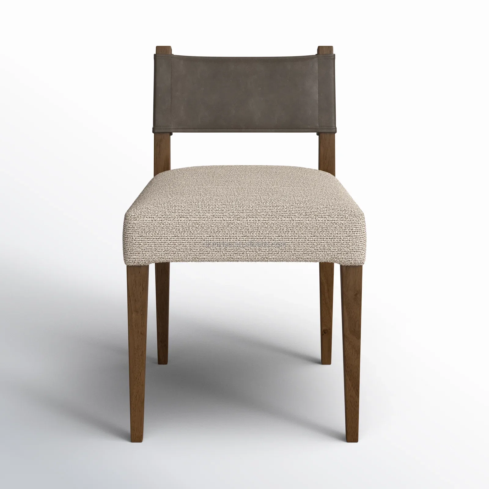 Hot Selling Modern Restaurant Chair Factory Custom Solid Oak Leather Side Chair for Dining Room