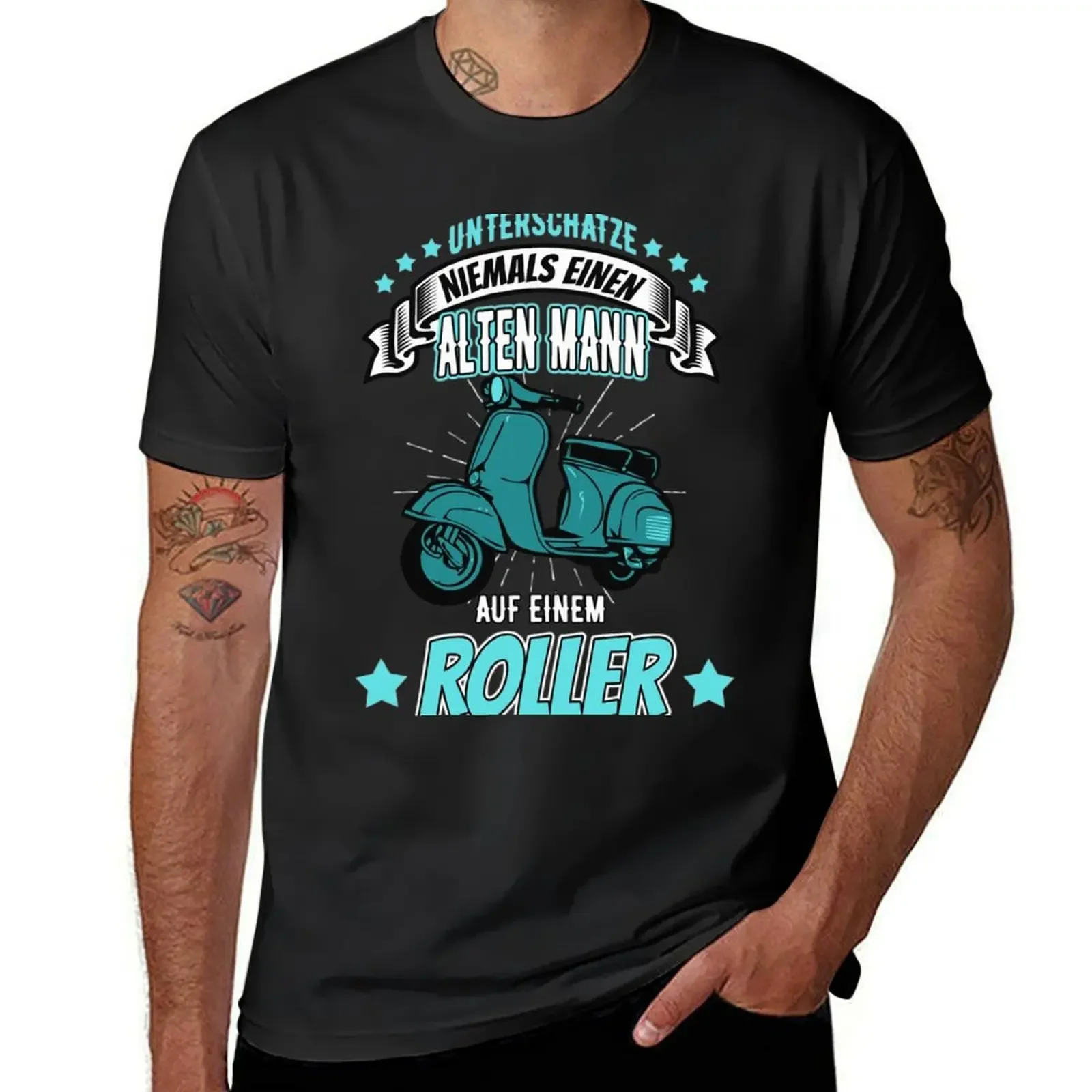 Alter Mann Roller Motorroller Moped T-Shirt graphic tee shirt funny gifts cute clothes t shirts men