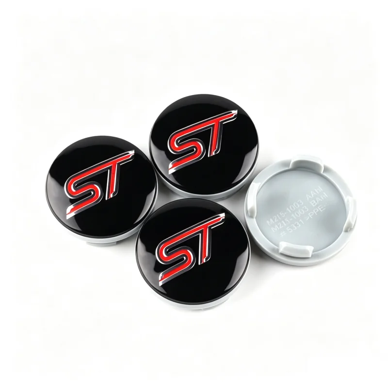 4PCS 54mm ST Line Car Wheel Center Hub Caps Rim Cover For Ford Focus Mondeo Mustang Fiesta Kuga MK2 Everest Escape Accessories