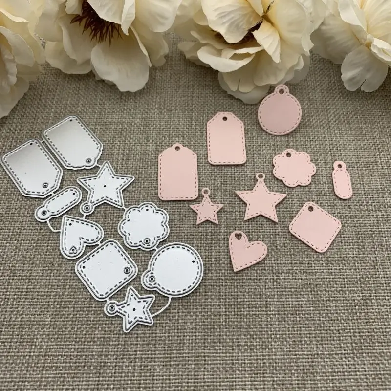 Various shapes labels Metal Cutting Dies For DIY Scrapbooking Decorative Embossing Handcraft Die Cutting Template Mold