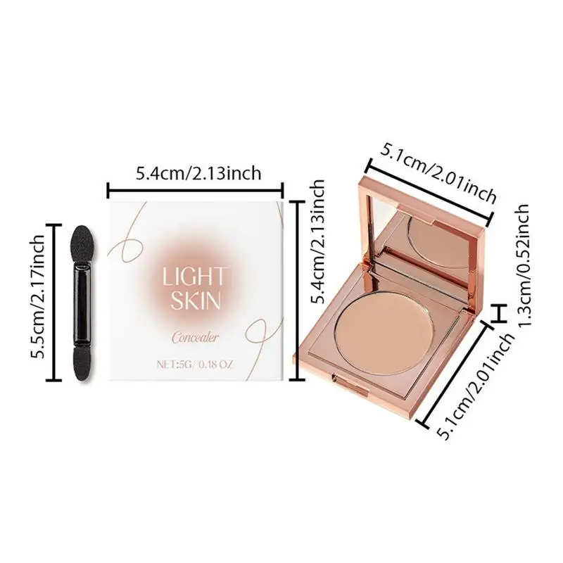 Paleta de crema correctora de Color, crema de maquillaje resistente al agua, base de contorno, corrector, maquillaje iluminador de piel ligero