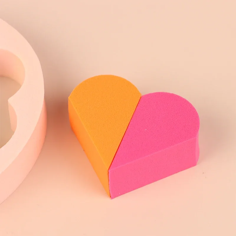 6/8 個三角形化粧パフ小さなスポンジポータブルブレンダーウェットドライデュアルユース美容天然ラテックスミニフェイシャル化粧品ツール