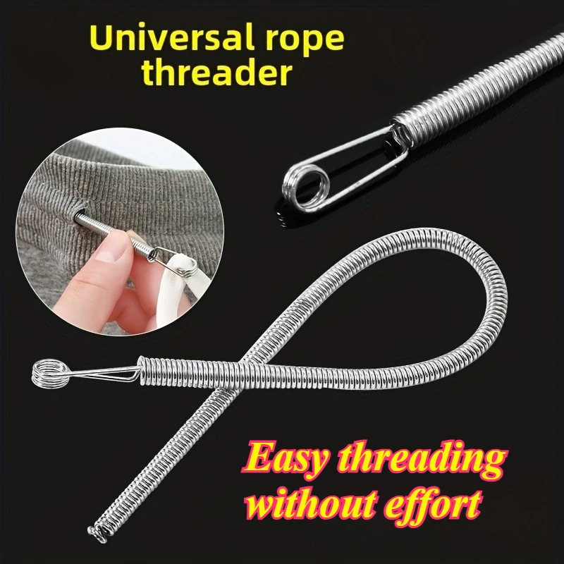 1 Stainless Steel High-Efficiency Elastic Threader, Easy to Thread Without Effort, Soft and Flexible, Can Easily Navigate through Various Narrow and Winding Spaces, Suitable for Sewing, Crafts, Quilting, Various Needlework Projects, Household Sewing Tools, a Magic Threading Tool, Bendable Threading Tool, Valentine's Day, Thanksgiving, Holiday Gifts